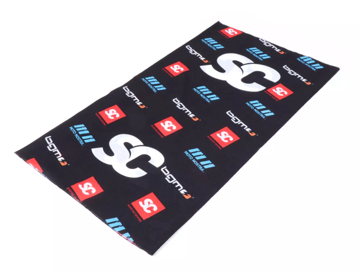 Neckerchief -Tube - Bandana -SC - BGM - MOTO NOSTRA- zwart