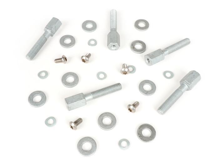 Monteringssats - Konverteringssats - Adapter för lerhjul, långa hjulbultar för ABS-bakfälg -SKOOTER CENTER- MP3 > GTS 125-300 - Vespa GT, GTL, GTS 125-300, GTV - krävs för fälgkonvertering till 13 tum