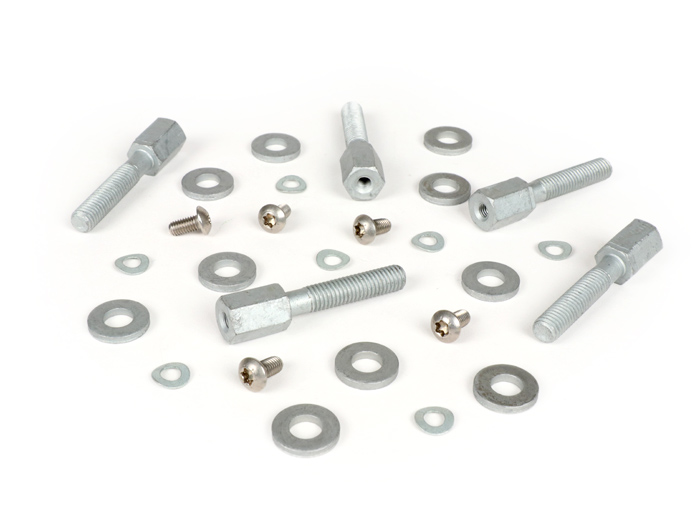 Monteringssats - Konverteringssats - Adapter för lerhjul, långa hjulbultar för ABS-bakfälg -SKOOTER CENTER- MP3 > GTS 125-300 - Vespa GT, GTL, GTS 125-300, GTV - krävs för fälgkonvertering till 13 tum