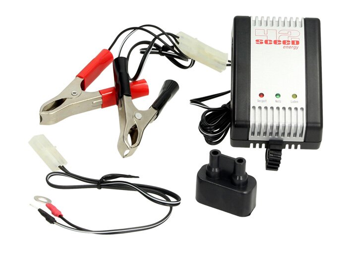 Batteriladdare 2V, 6V, 12V -SCEED 42 Energy AL800- 0,8A - Automatisk