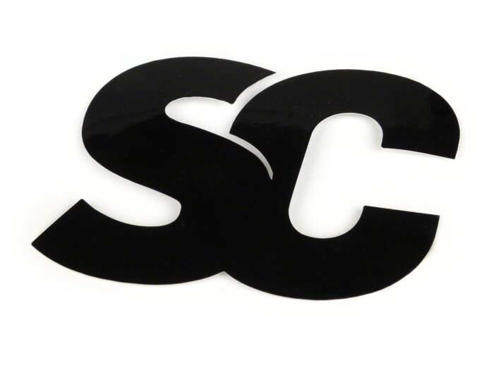 Autocollant -SC- Scooter-Center - 53x80mm - noir