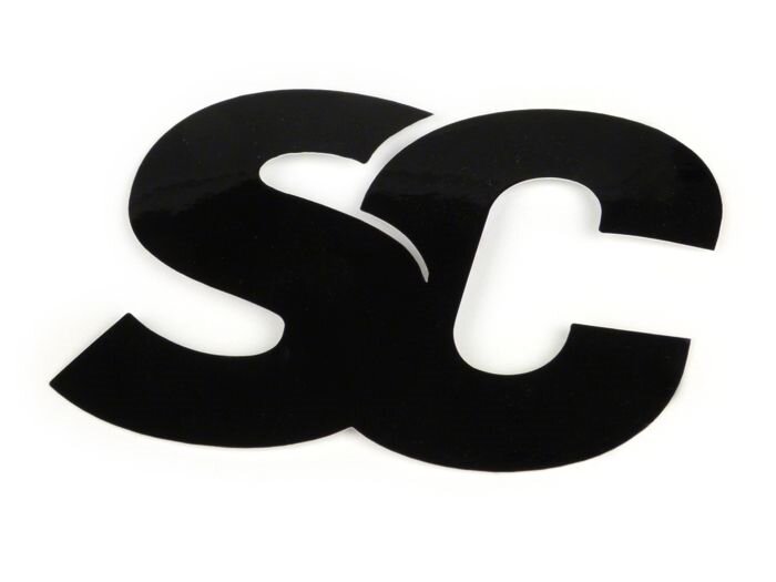 Adesivo -SC- Scooter Centre - 45x65mm - nero