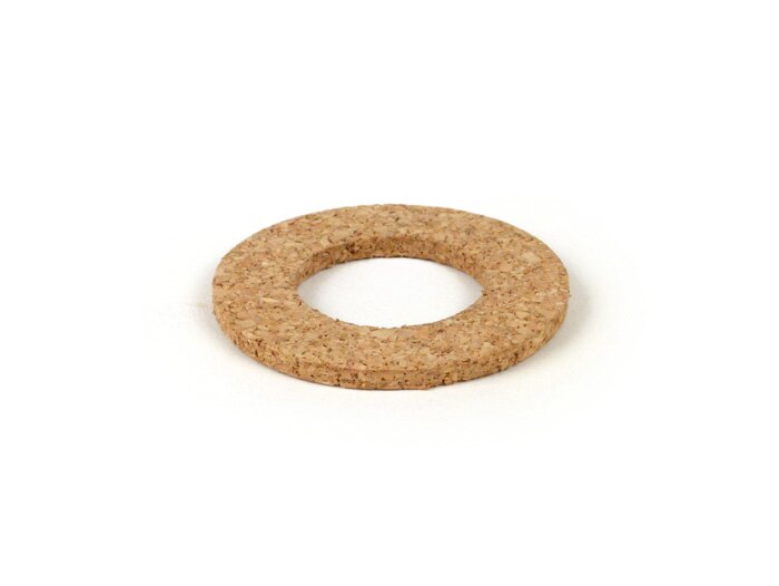 Gasket tangki / keran bensin -BGM ASLI 24x43.5x3mm- Vespa Wideframe VN, VM, ACMA- Gabus