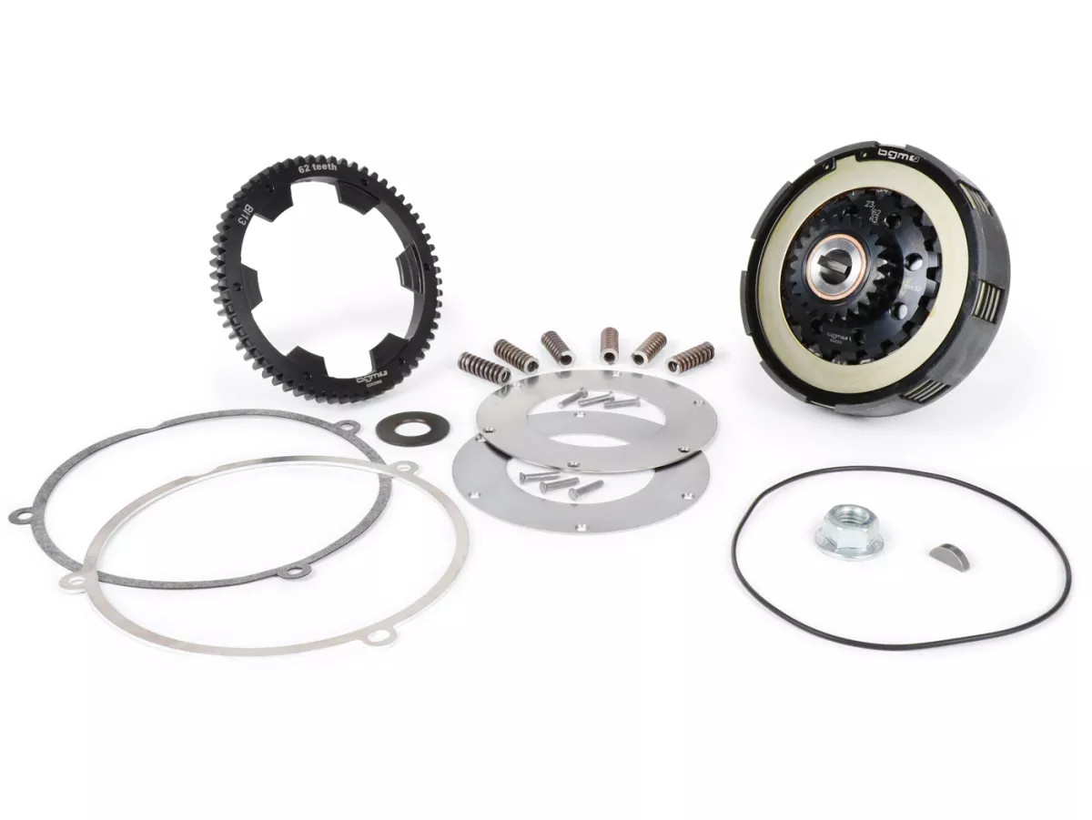 Koppling inkl. primärväxel -SC, Wideframe, typ Cosa2/FL- Primärhjul BGM Pro 62Z (raktandat)- Vespa 125, VN1T (60001-), VN2T, Vespa 150 VL1T, VL2T, VL3T, VB1T, ACMA 150 GL (1956-1958) - Z23/62 (2.69)