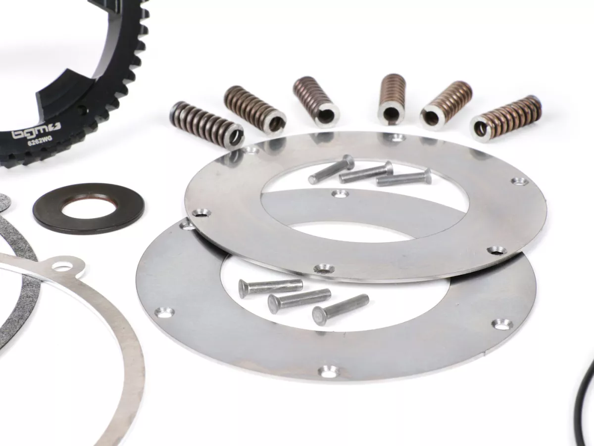 Koppling inkl. primärväxel -SC, Wideframe, typ Cosa2/FL- Primärhjul BGM Pro 62Z (raktandat)- Vespa 125, VN1T (60001-), VN2T, Vespa 150 VL1T, VL2T, VL3T, VB1T, ACMA 150 GL (1956-1958) - Z23/62 (2.69)