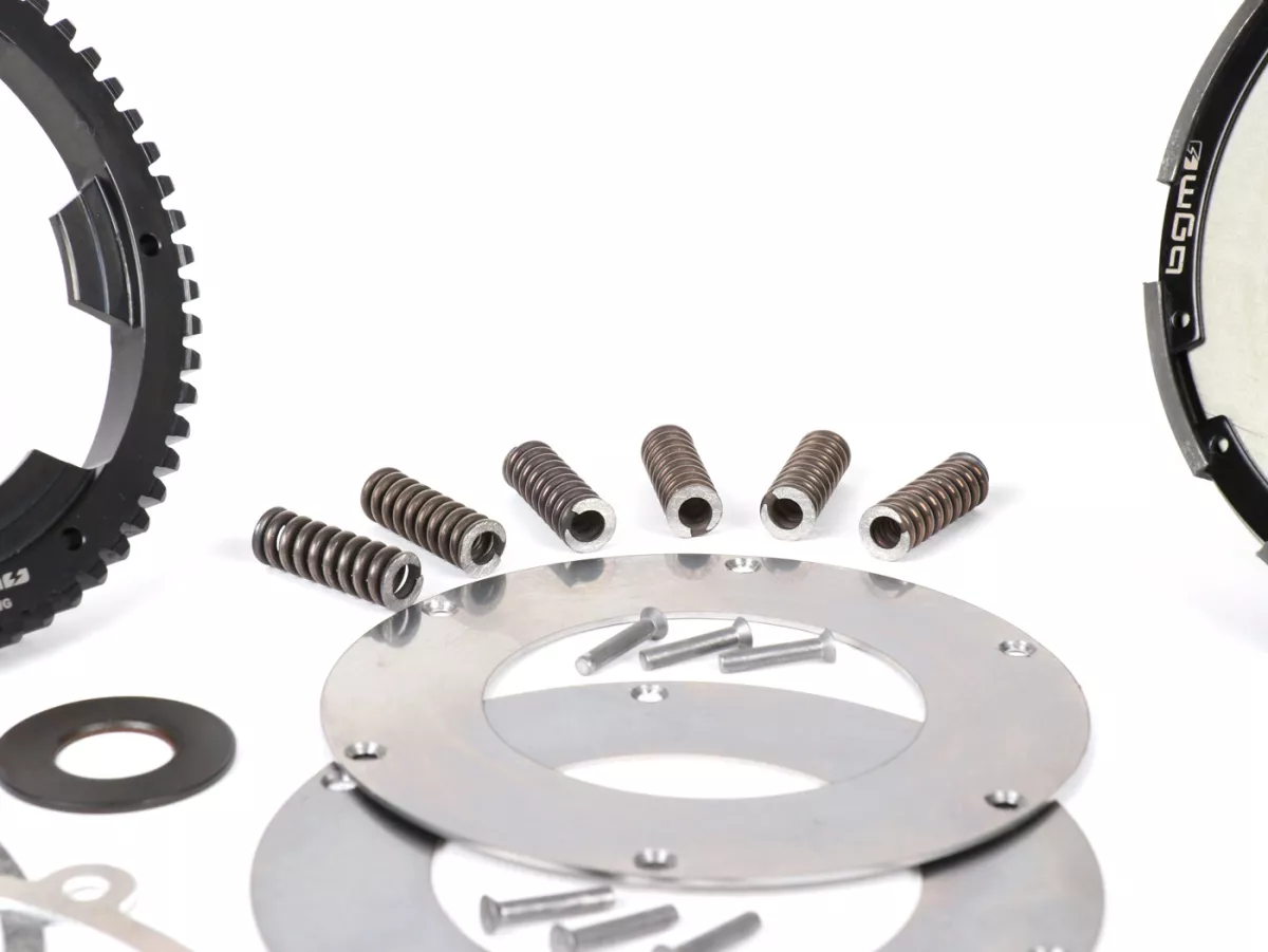 Embrague incl. transmisión primaria -SC, Wideframe, tipo Cosa2/FL- Rueda primaria BGM Pro 63Z (dentado recto)- Vespa 125, VN1T (60001-), VN2T, Vespa 150 VL1T, VL2T, VL3T, VB1T, ACMA 150 GL (1956-1958) - Z23/63 (2.74)