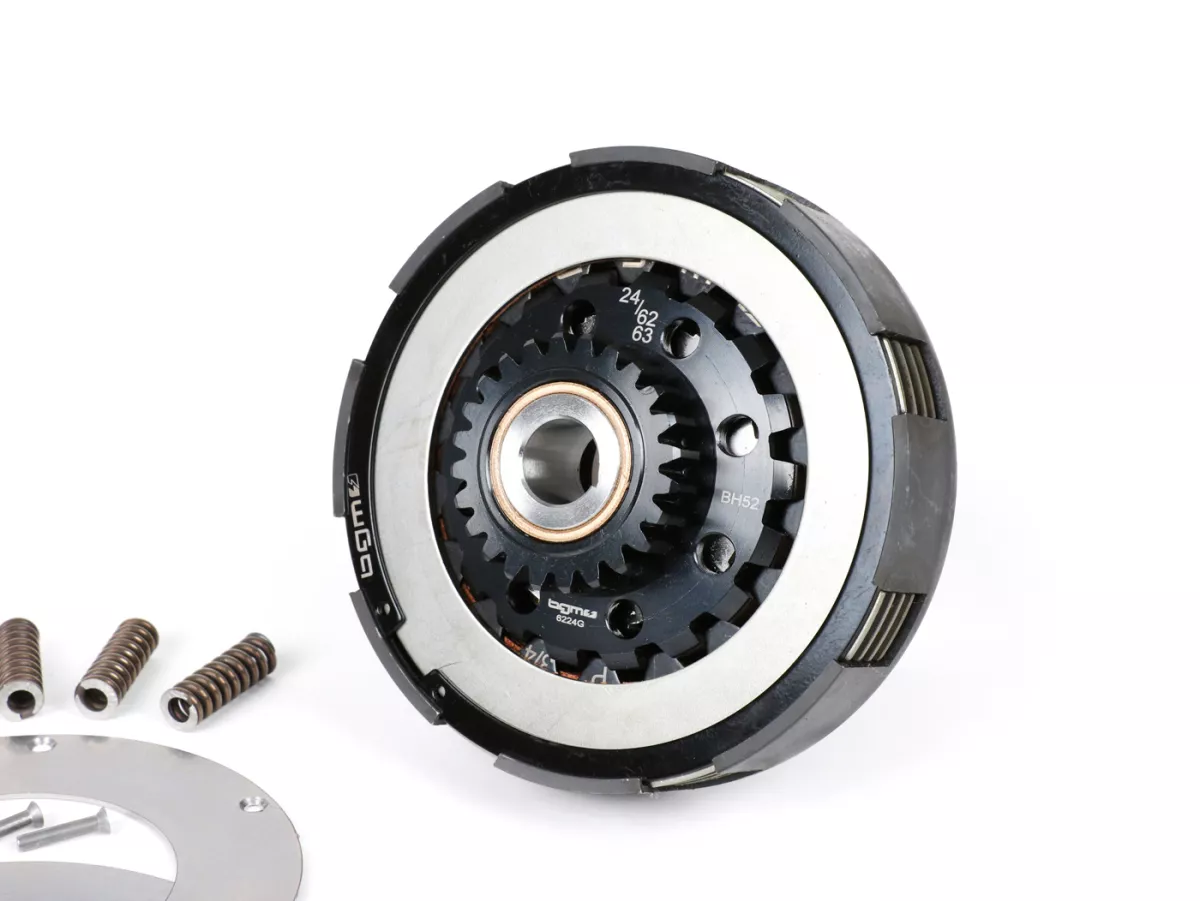 Koppeling incl. primaire overbrenging -SC, Wideframe, type Cosa2/FL- Primair wiel BGM Pro 63Z (recht getand)- Vespa 125, VN1T (60001-), VN2T, Vespa 150 VL1T, VL2T, VL3T, VB1T, ACMA 150 GL (1956-1958) - Z24/63 (2.62)