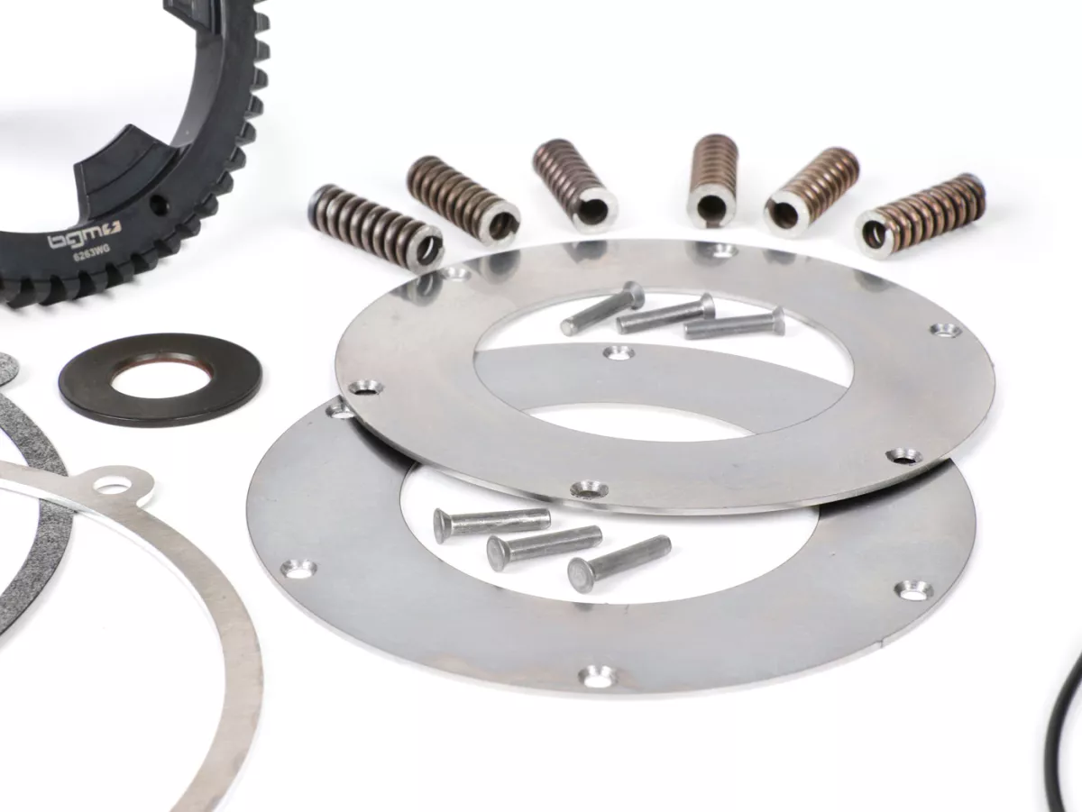 Koppeling incl. primaire overbrenging -SC, Wideframe, type Cosa2/FL- Primair wiel BGM Pro 63Z (recht getand)- Vespa 125, VN1T (60001-), VN2T, Vespa 150 VL1T, VL2T, VL3T, VB1T, ACMA 150 GL (1956-1958) - Z24/63 (2.62)