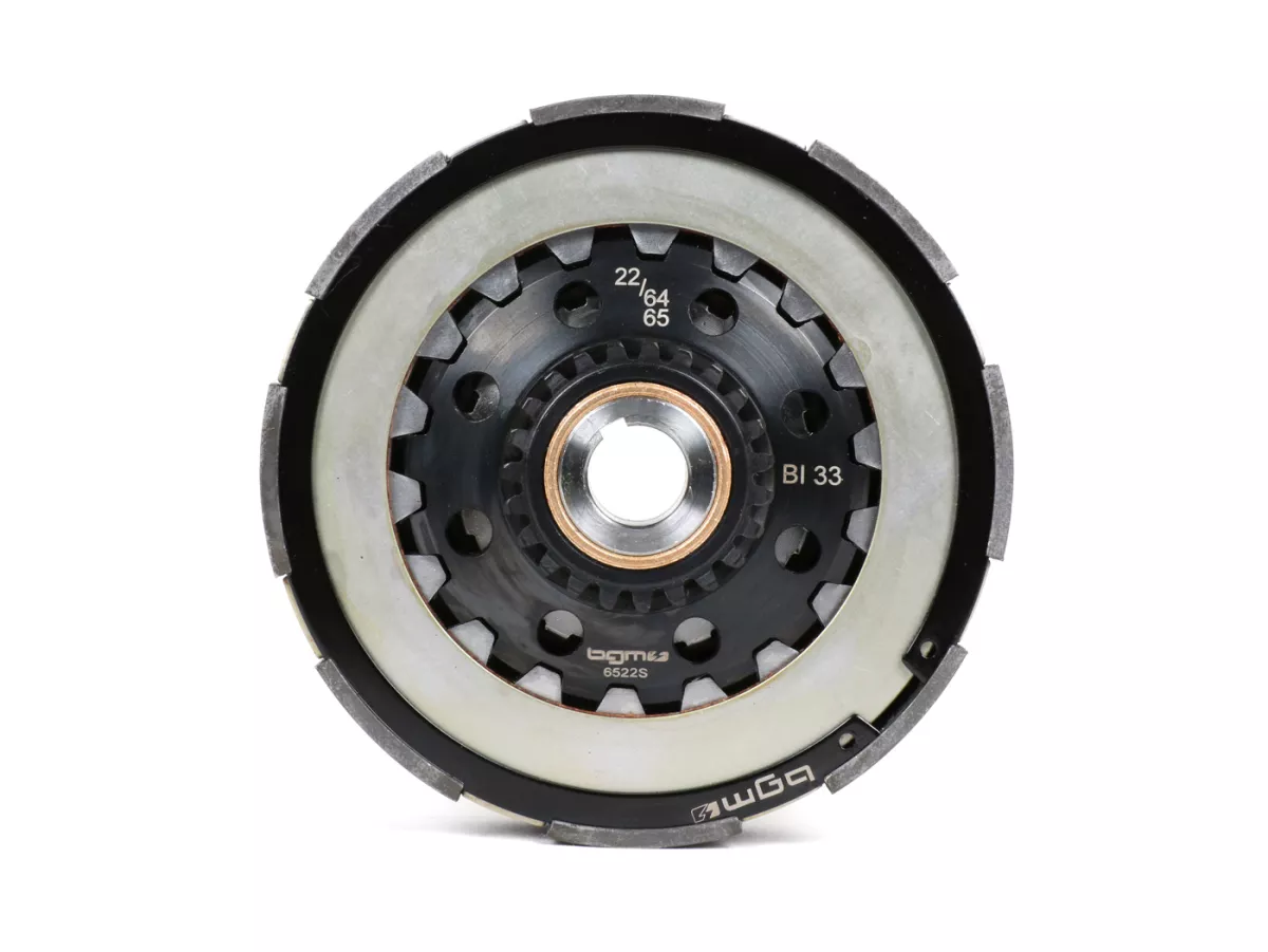 Embrayage -SC, Wideframe, type Cosa2/FL- pour pignon élastique Bollag Motos/Stoffi's de 64/65 dents (hélicoïdales)- Vespa 125, VN1T (60001-), VN2T, Vespa 150 VL1T, VL2T, VL3T, VB1T, ACMA 150 GL (1956-1958) - 22 dents