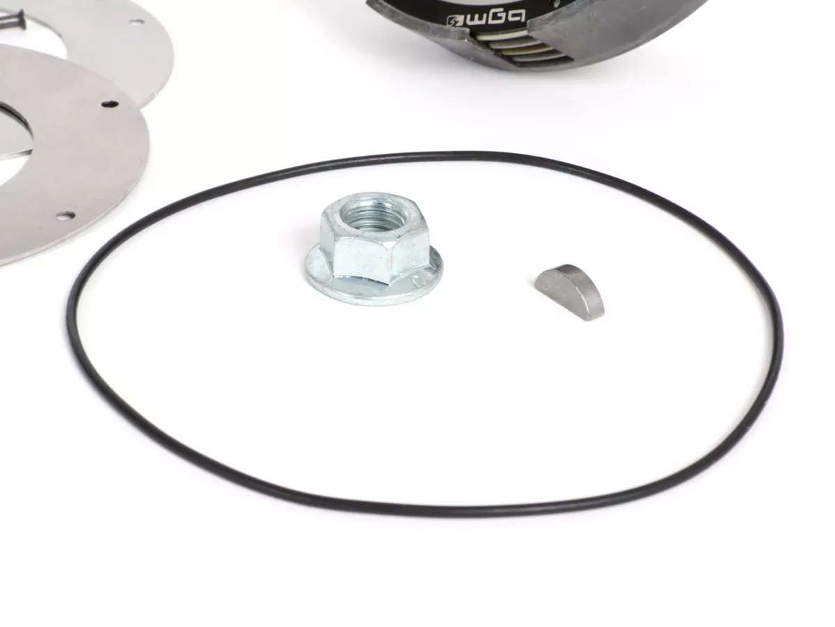 Frizione incl. trasmissione primaria -SC, Wideframe, tipo Cosa2/FL- Ingranaggio primario Bollag Motos 64Z (elicoidale) - Vespa 125, VN1T (60001-), VN2T, Vespa 150 VL1T, VL2T, VL3T, VB1T, ACMA 150 GL (1956-1958) - Z22/64 (2.90)