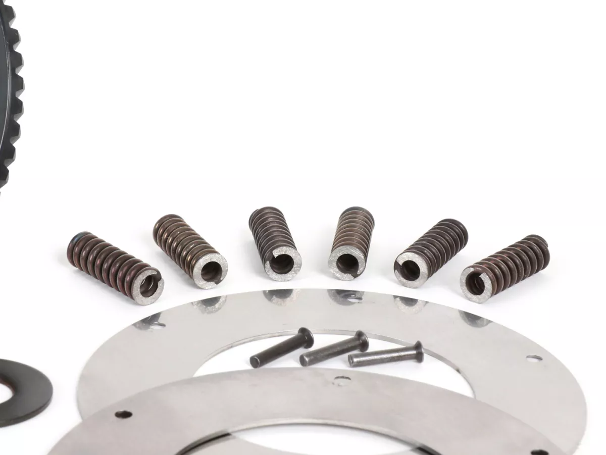 Frizione incl. trasmissione primaria -SC, Wideframe, tipo Cosa2/FL- Ingranaggio primario Bollag Motos 64Z (elicoidale) - Vespa 125, VN1T (60001-), VN2T, Vespa 150 VL1T, VL2T, VL3T, VB1T, ACMA 150 GL (1956-1958) - Z22/64 (2.90)