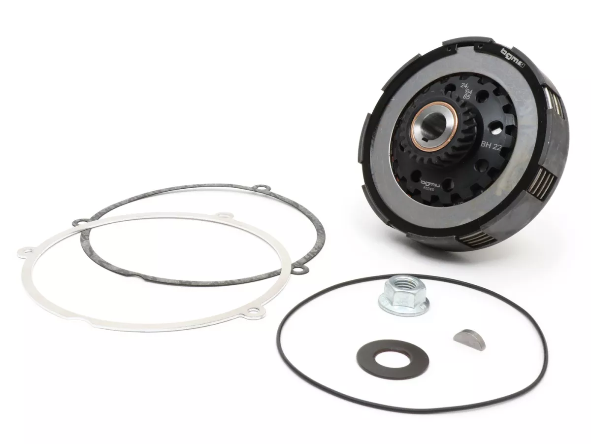 Embrayage -SC, Wideframe, type Cosa2/FL- pour pignon élastique Bollag Motos/Stoffi's de 64/65 dents (hélicoïdales)- Vespa 125, VN1T (60001-), VN2T, Vespa 150 VL1T, VL2T, VL3T, VB1T, ACMA 150 GL (1956-1958) - 24 dents