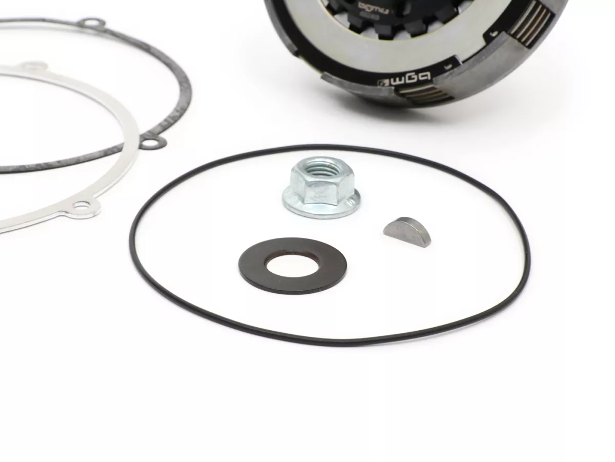 Embrayage -SC, Wideframe, type Cosa2/FL- pour pignon élastique Bollag Motos/Stoffi's de 64/65 dents (hélicoïdales)- Vespa 125, VN1T (60001-), VN2T, Vespa 150 VL1T, VL2T, VL3T, VB1T, ACMA 150 GL (1956-1958) - 24 dents
