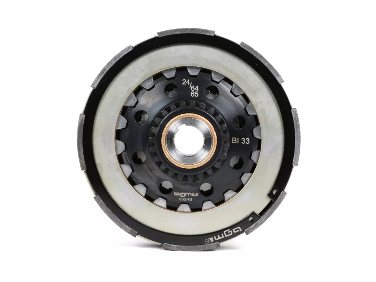 Embrayage -SC, Wideframe, type Cosa2/FL- pour pignon élastique Bollag Motos/Stoffi's de 64/65 dents (hélicoïdales)- Vespa 125, VN1T (60001-), VN2T, Vespa 150 VL1T, VL2T, VL3T, VB1T, ACMA 150 GL (1956-1958) - 24 dents