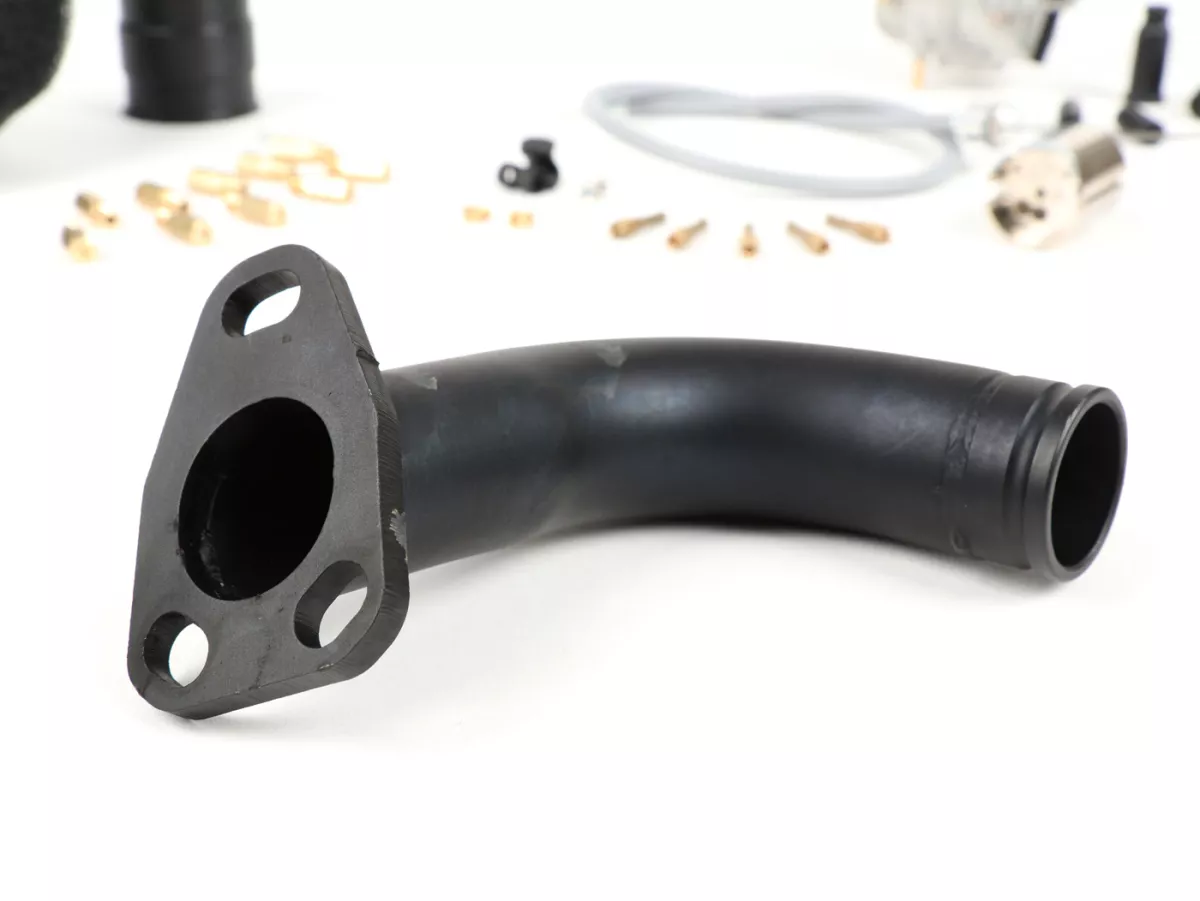 Set carburatore collettore di aspirazione con attacco in gomma -SC, Polini CP 23mm- Vespa Wideframe 125 V1 - V15, V30 - V33, VM, VN, VU, Vespa 150 VL, VB, ACMA 125 (1951-1955), ACMA 150 GL (1956-1958), Motovespa 125N (1953-1958), Hoffmann Vespa 125 A/B/C