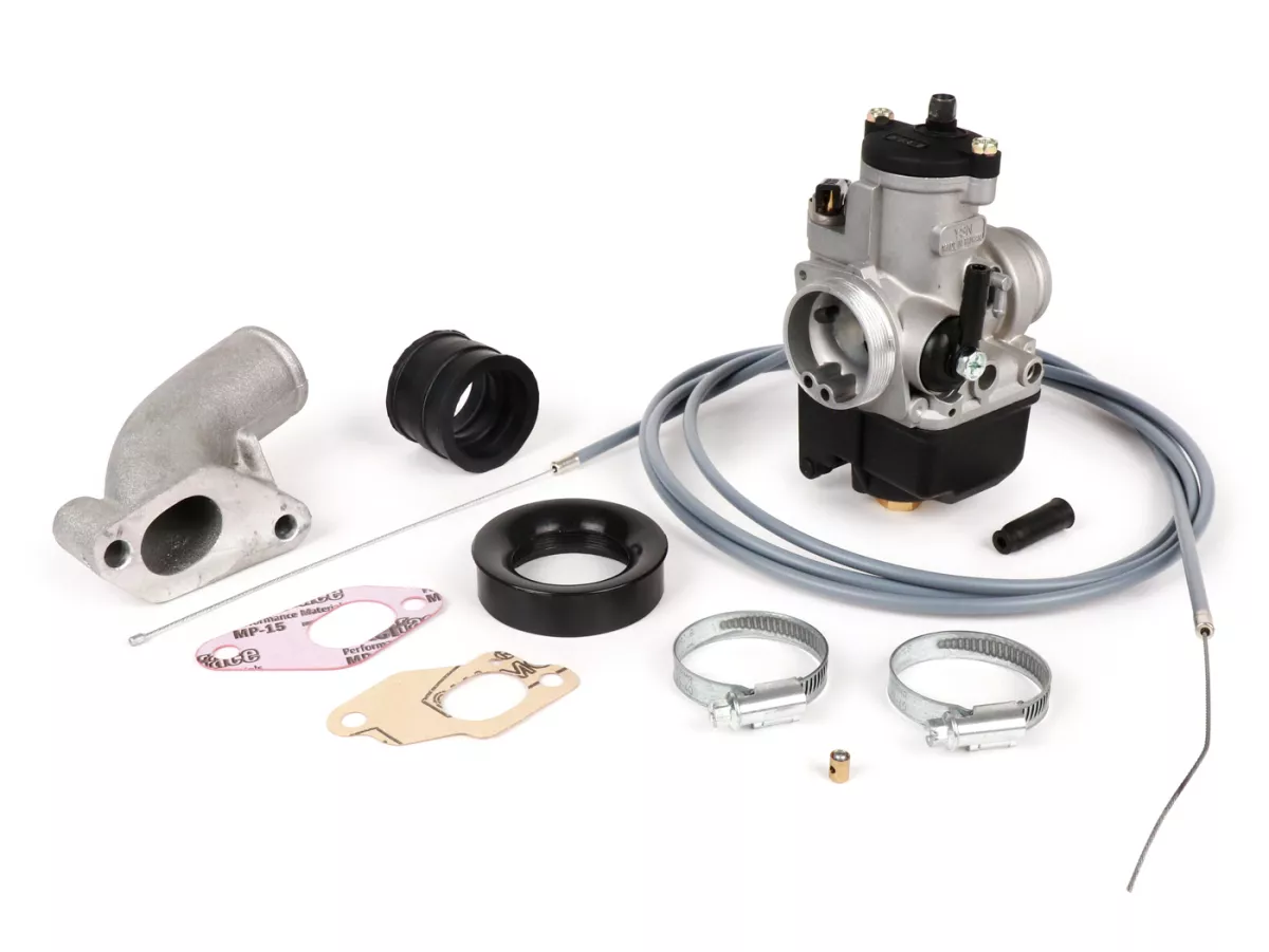 Carburator kit -YSN PHBH 28 BS, rotary valve- Vespa PX (-1984), Rally180 (VSD1T), Rally200 (VSE1T), Sprint150 (VLB1T), TS125 (VNL3T), GT125 (VNL2T), GTR125 (VNL2T), Super (VNC/VBC), VNA, VNB, VBA, VBB