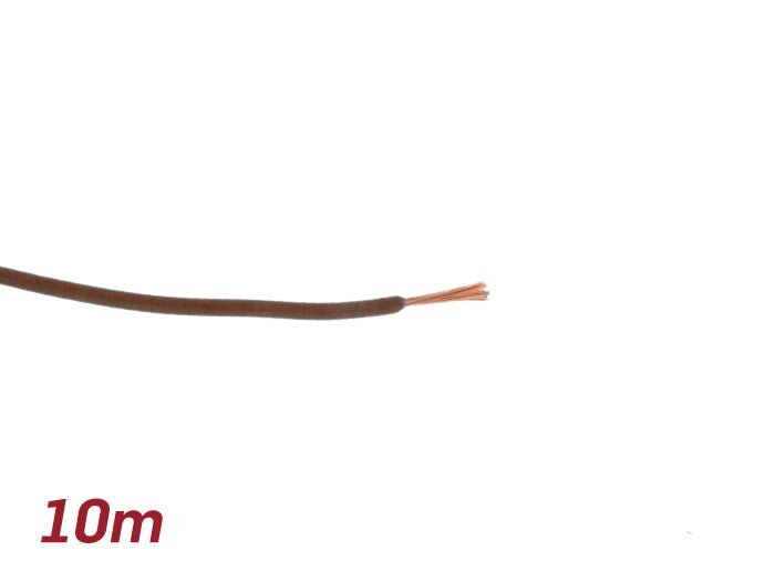 Cable eléctrico -UNIVERSAL 0,85mm²- 10m - Marrón
