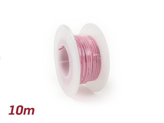 Elektrische kabel -UNIVERSAL 0,85mm²- 10m - Roze