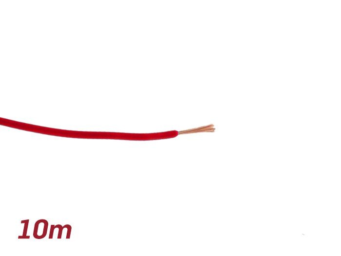 Electric wire -UNIVERSAL 0.85mm²- 10m - red