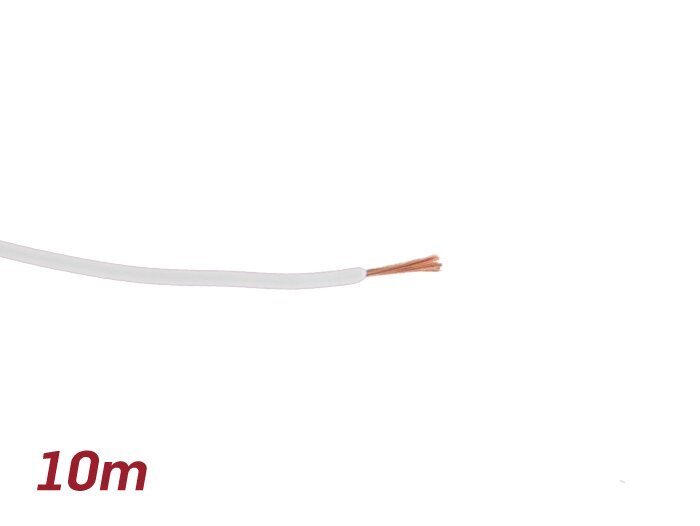 Elektrische kabel -UNIVERSAL 0,85mm²- 10m - Wit