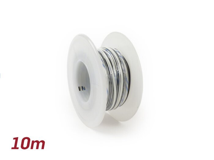 Elektrische kabel -UNIVERSAL 0,85mm²- 10m - wit, zwart