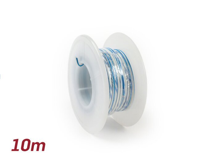 Elektrische kabel -UNIVERSAL 0,85mm²- 10m - wit/blauw