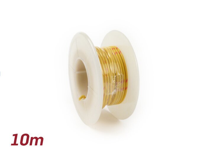 Elektrische kabel -UNIVERSAL 0,85mm²- 10m - Geel