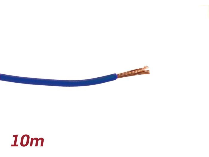 Elektrische kabel -UNIVERSAL 2,0mm²- 10m - Blauw