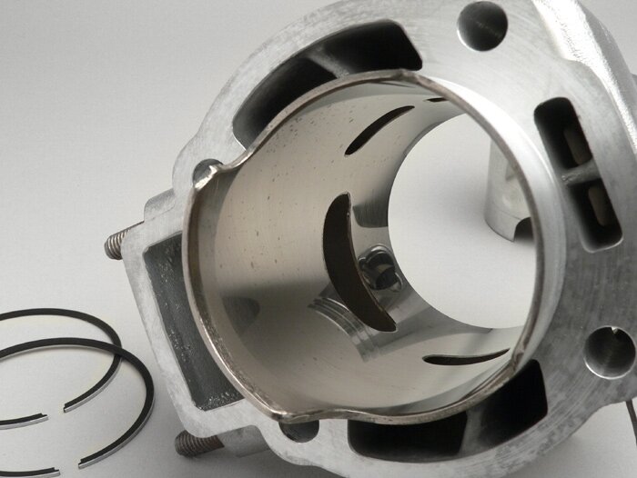 Cylinder -PIAGGIO 180 cc modified for 125cc engine casing- Piaggio LC 2-stroke Maxi - used for Gilera Runner 125 FX - Italjet Dragster 125 - Piaggio Hexagon 125 LX