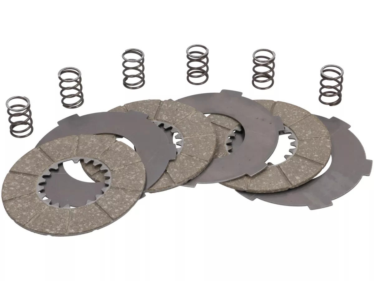 Forros de embrague -SURFLEX- Vespa Wideframe VM1T, VM2T, VN1T (-06000), VU1T - (incl. muelles y discos de acero)