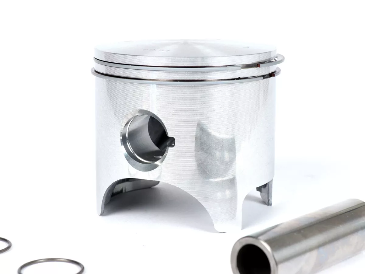 Piston -SIMONINI 230cc Ø70.0mm, course=60mm, goujon = Ø 18mm- MINI 2 Evo - segments, axes de piston et clips inclus