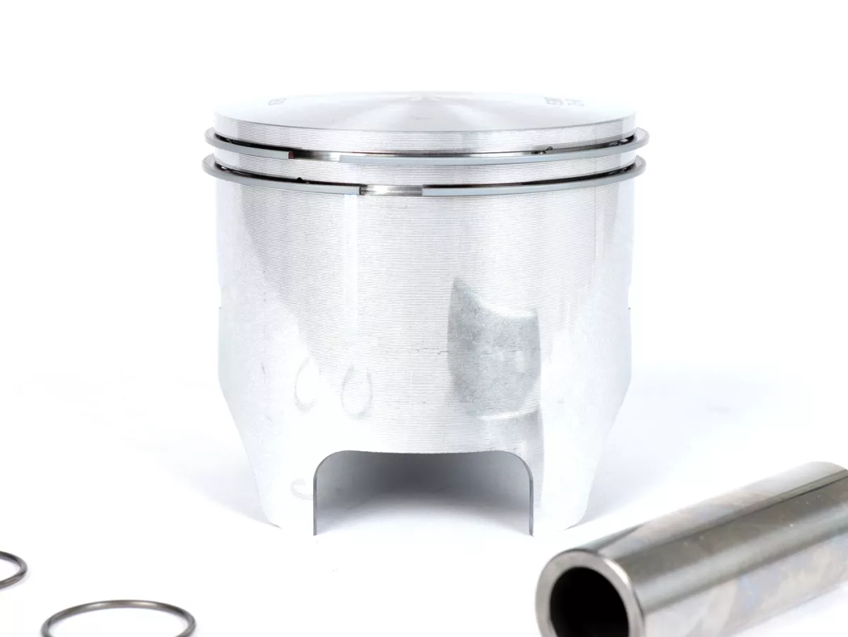 Piston -SIMONINI 230cc Ø70.0mm, course=60mm, goujon = Ø 18mm- MINI 2 Evo - segments, axes de piston et clips inclus