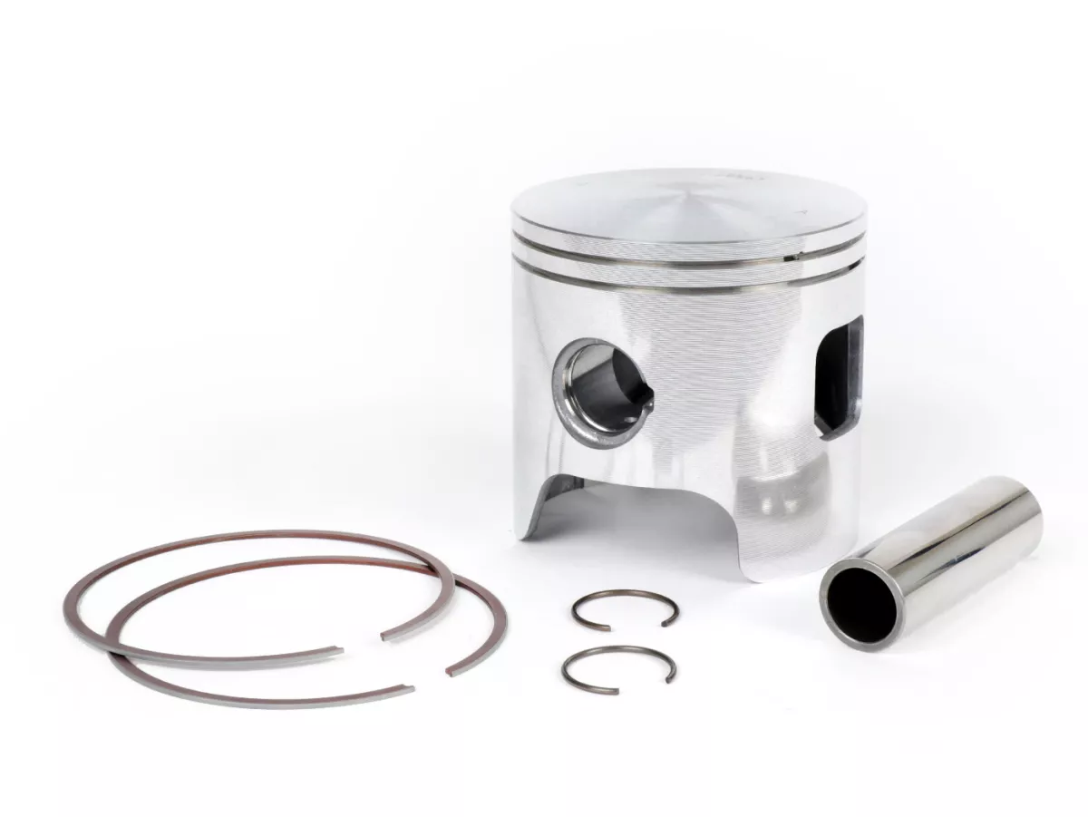 Pistone -SIMONINI 250cc Ø72,8mm, spinotto = Ø 18mm- MINI3 + MINI 2 Evo BigBore - incl. fasce elastiche, spinotto e clip