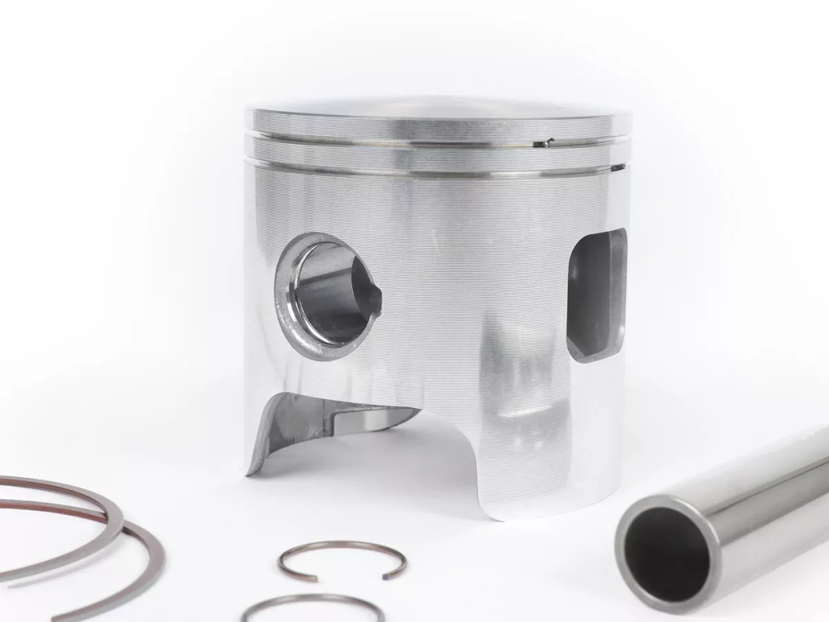 Pistone -SIMONINI 250cc Ø72,8mm, spinotto = Ø 18mm- MINI3 + MINI 2 Evo BigBore - incl. fasce elastiche, spinotto e clip