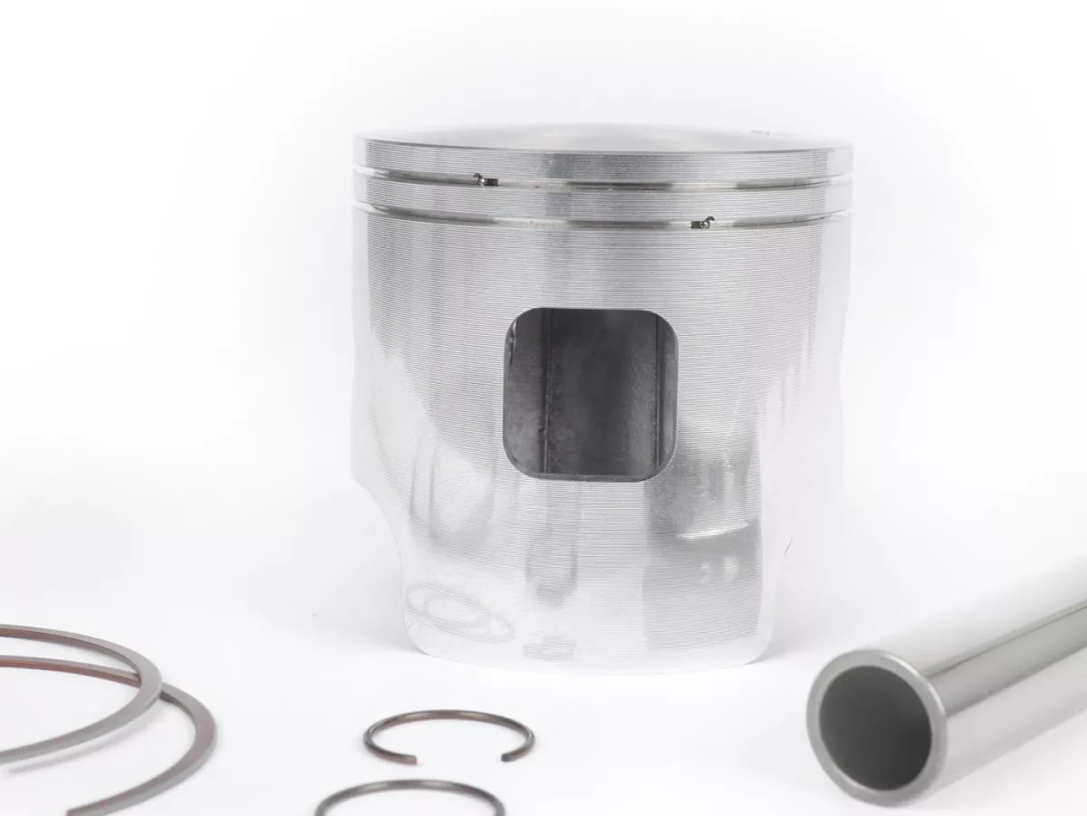 Pistone -SIMONINI 250cc Ø72,8mm, spinotto = Ø 18mm- MINI3 + MINI 2 Evo BigBore - incl. fasce elastiche, spinotto e clip