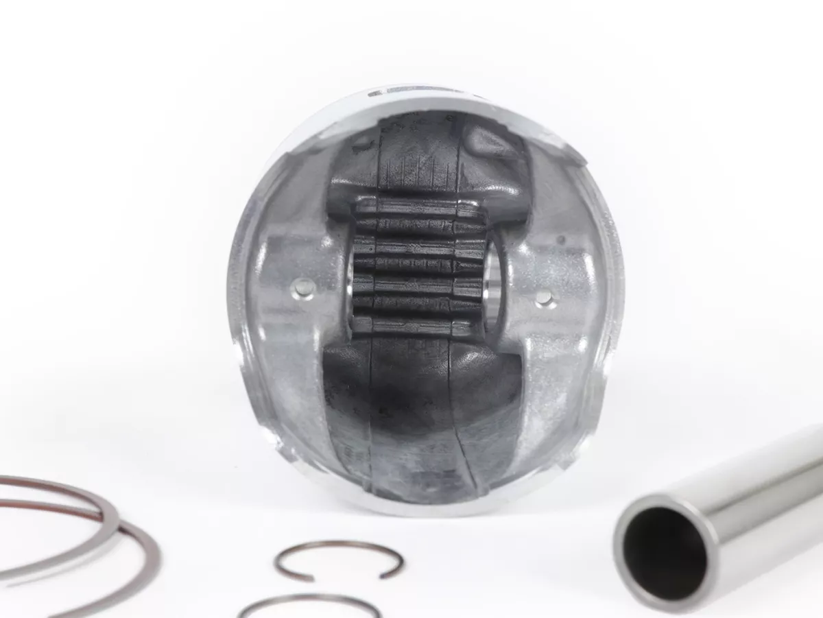 Pistone -SIMONINI 250cc Ø72,8mm, spinotto = Ø 18mm- MINI3 + MINI 2 Evo BigBore - incl. fasce elastiche, spinotto e clip