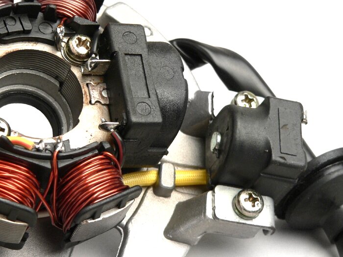 Tändning -OEM KVALITET basplatta- Minarelli 50 ccm (Yamaha) horisontell - 40cm kabel