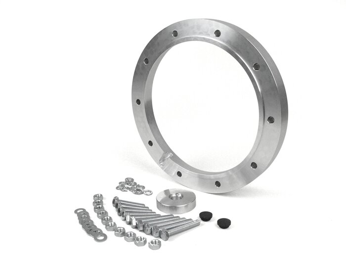 Brede bandenconversieset -SCOOTER & SERVICE CNC 4 inch voor bandenmaat 130/70-10- Vespa PX, T5 125cc, Cosa, Rally180 (VSD1T), Rally200 (VSE1T), Sprint150 (VLB1T), TS125 (VNL3T), GT125 (VNL2T), GTR125 (VNL2T), GL150 (VLA1T)