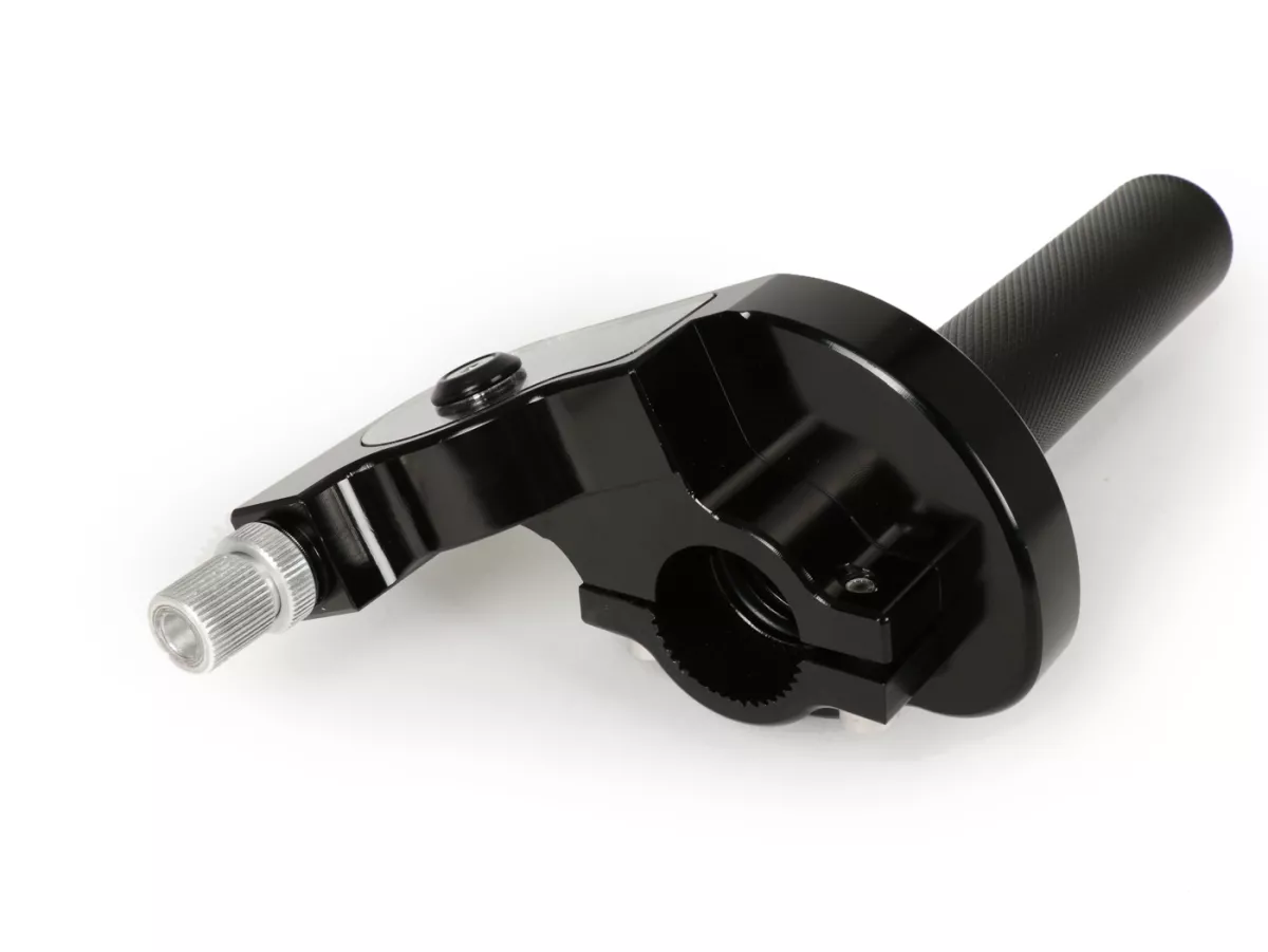 Quick action throttle grip -SCOOTER & SERVICE CNC- alloy - anodised black