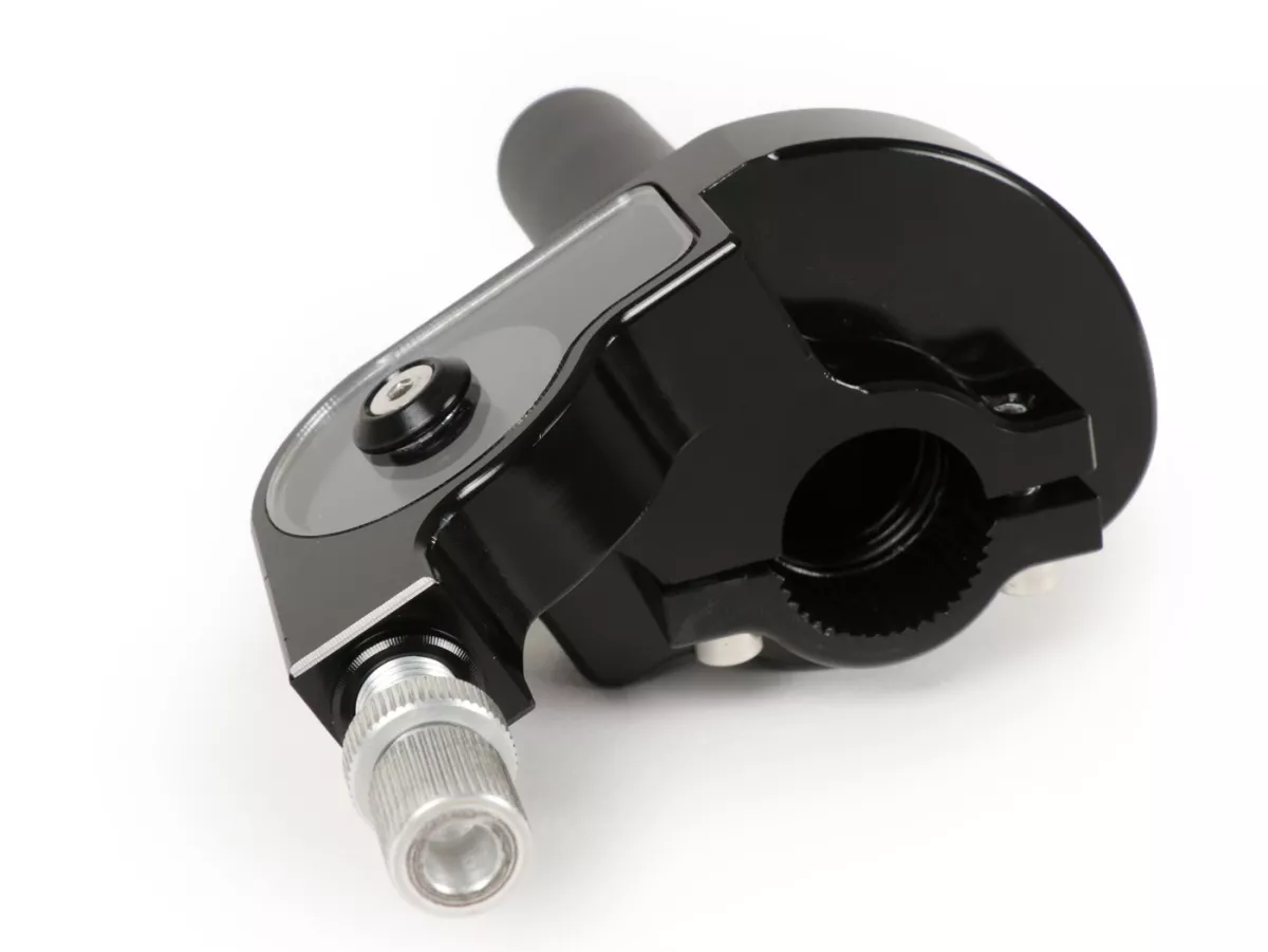 Quick action throttle grip -SCOOTER & SERVICE CNC- alloy - anodised black