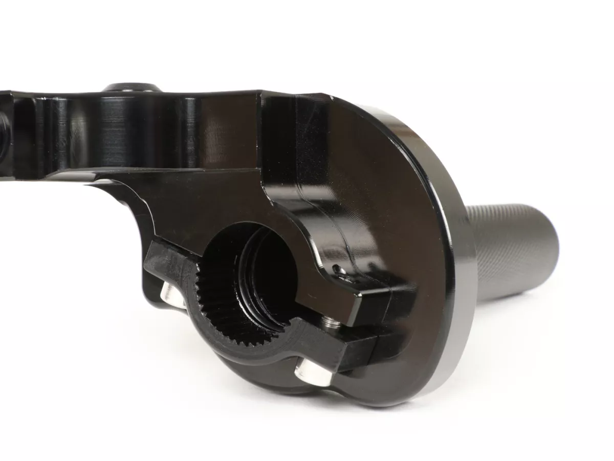 Quick action throttle grip -SCOOTER & SERVICE CNC- alloy - anodised black