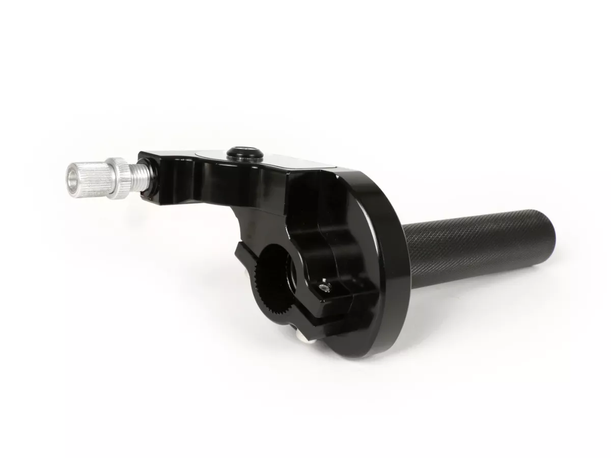 Quick action throttle grip -SCOOTER & SERVICE CNC- alloy - anodised black
