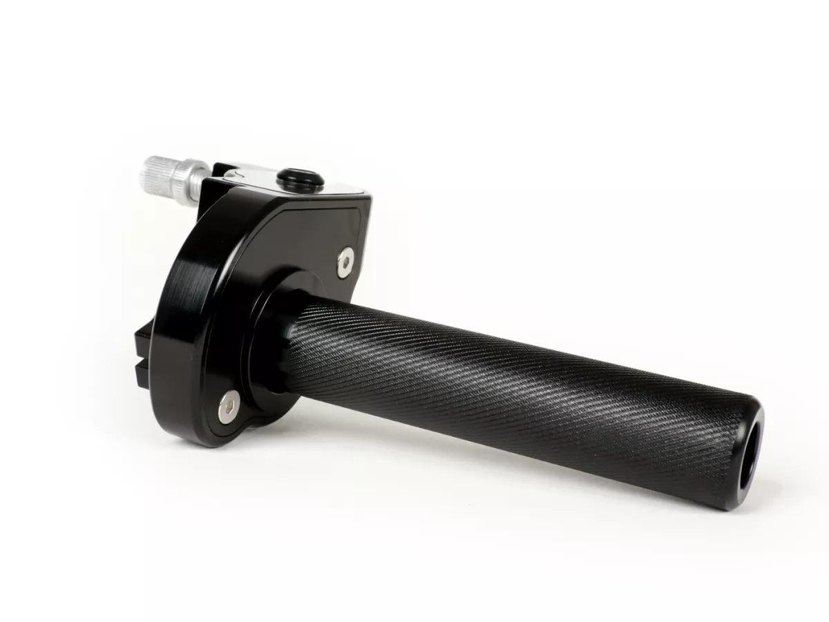 Quick action throttle grip -SCOOTER & SERVICE CNC- alloy - anodised black