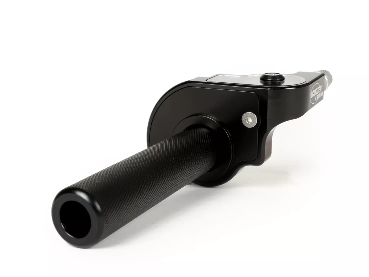 Quick action throttle grip -SCOOTER & SERVICE CNC- alloy - anodised black