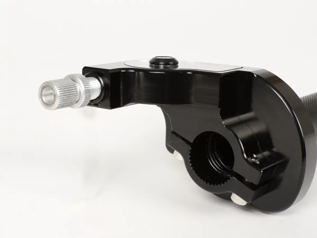 Quick action throttle grip -SCOOTER & SERVICE CNC- alloy - anodised black