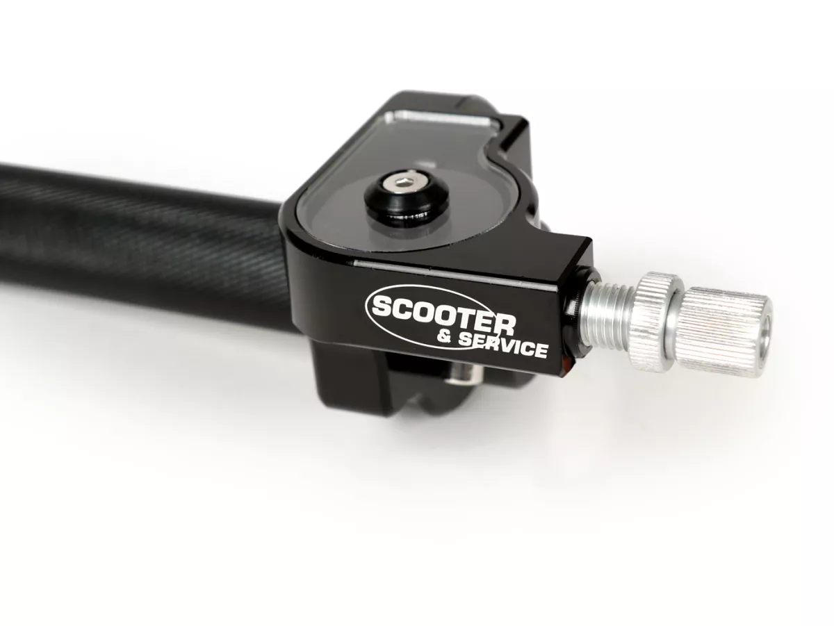 Quick action throttle grip -SCOOTER & SERVICE CNC- alloy - anodised black