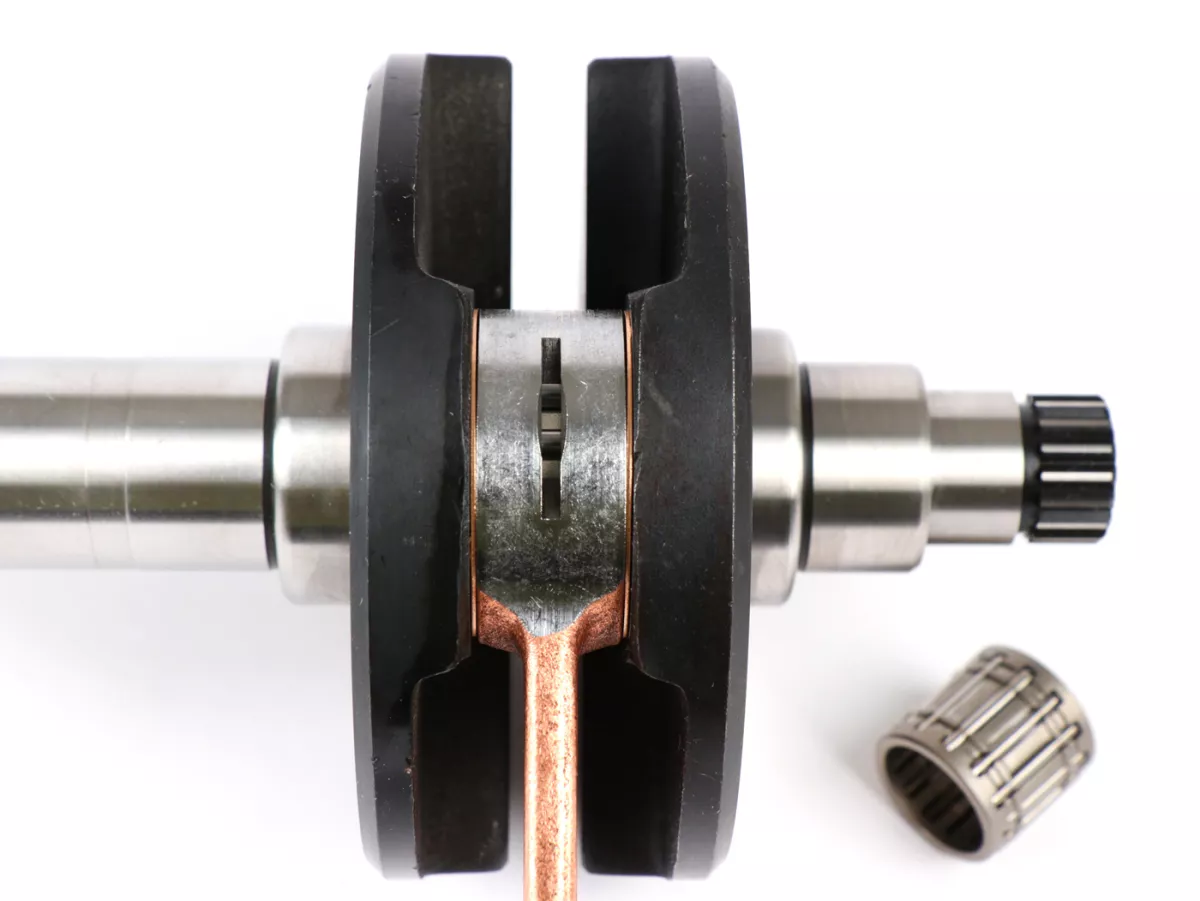 Crankshaft Race -MEC EUR oleh TAMENI RACING Stroke 60mm, batang penghubung 116mm- Lambretta DL/GP