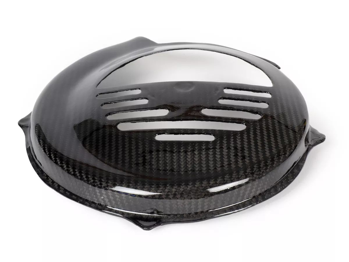Ventilator wielkap -TOMAS COMPOSITI, echt carbon standaard- Vespa V50, PV125, ET3