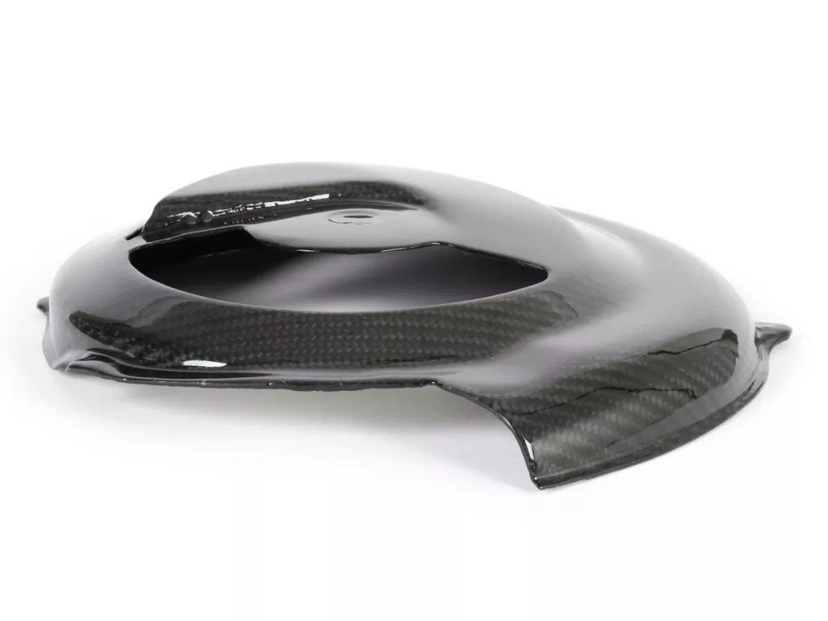 Cache ventilateur -TOMAS COMPOSITI, carbone véritable de course- Vespa V50, PV125, ET3