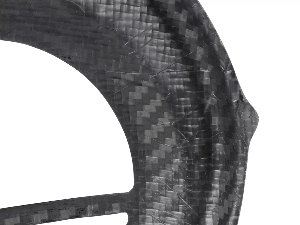 Ventilatorwieldeksel -TOMAS COMPOSITI, echt carbon standaard- Vespa PX80, PX125, PX150, PX200 - alleen modellen met kickstarter